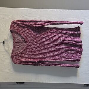 EUC Pink purple soft ribbed long sleeve